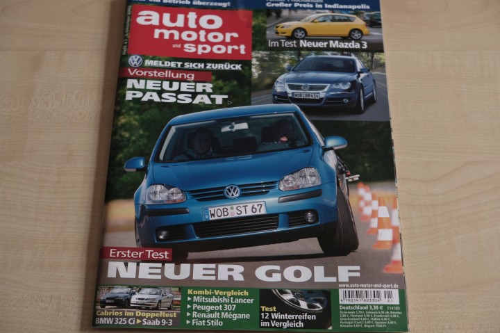 Deckblatt Auto Motor und Sport (21/2003)